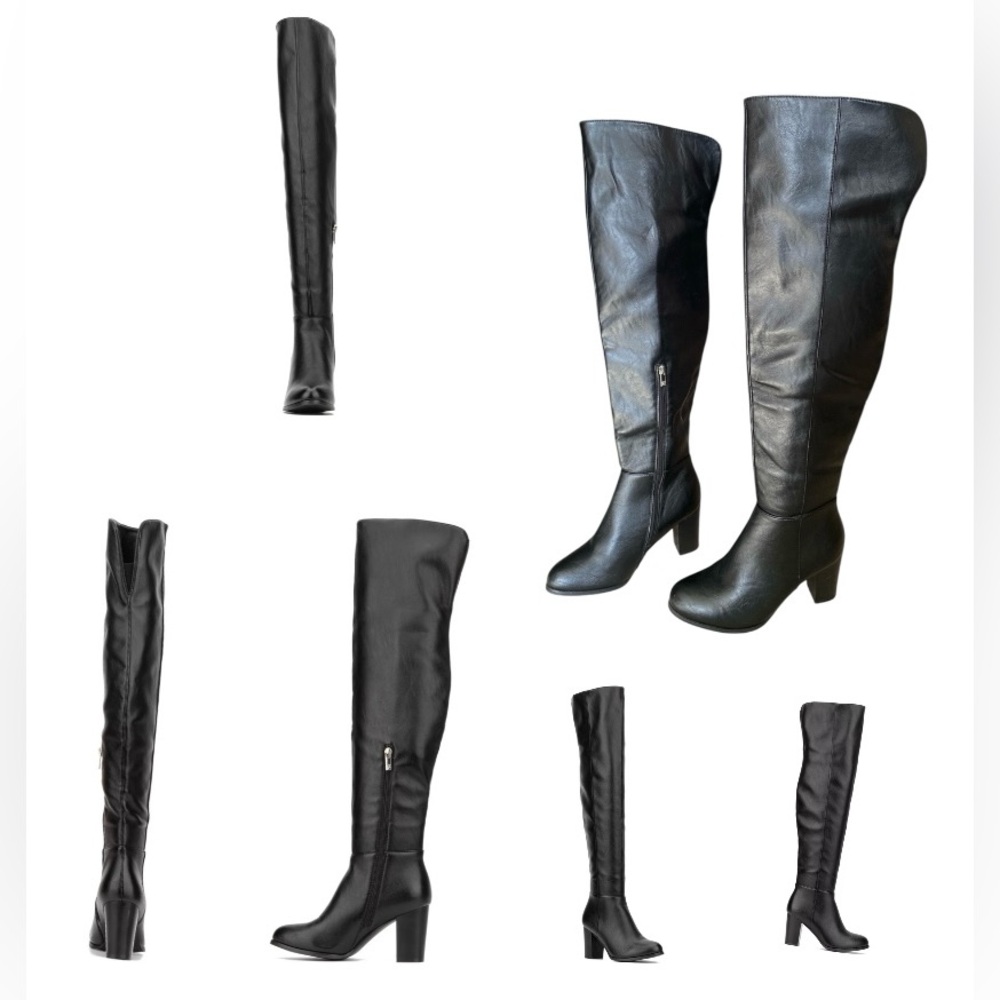 New York & Company Amory Women's Thigh-High Boots size 8.5, black